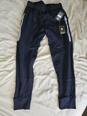 Official Licensed US Army Black Jogger Sweatpants Military Training Pants Size M